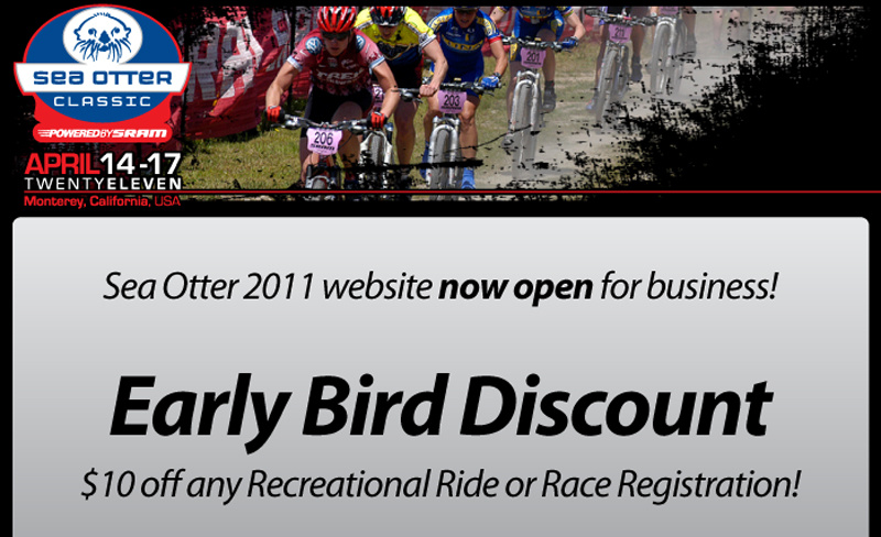Sea Otter Classic Registration - Early Bird Discount - Pinkbike
