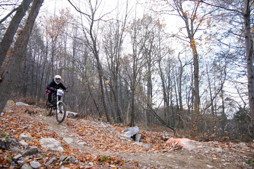 vertical earth finals at blue mountain. 2nd place at race (super d...two climbs) and first place in downhill overall series. won an xfusion vengeance fork, kneepads and sweatshirt. oct31,2010