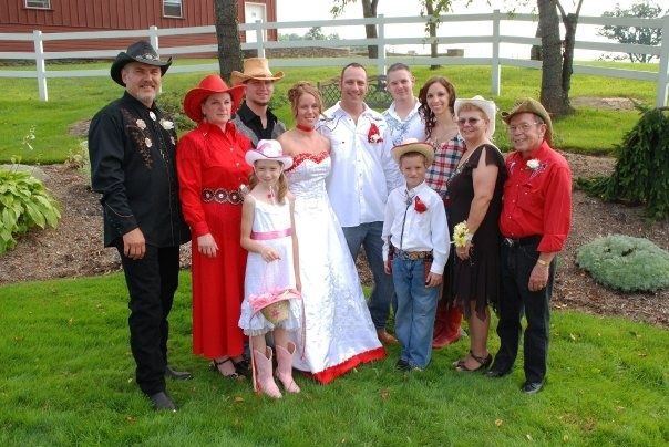 Our Cowboys &amp; Cowgirls wedding