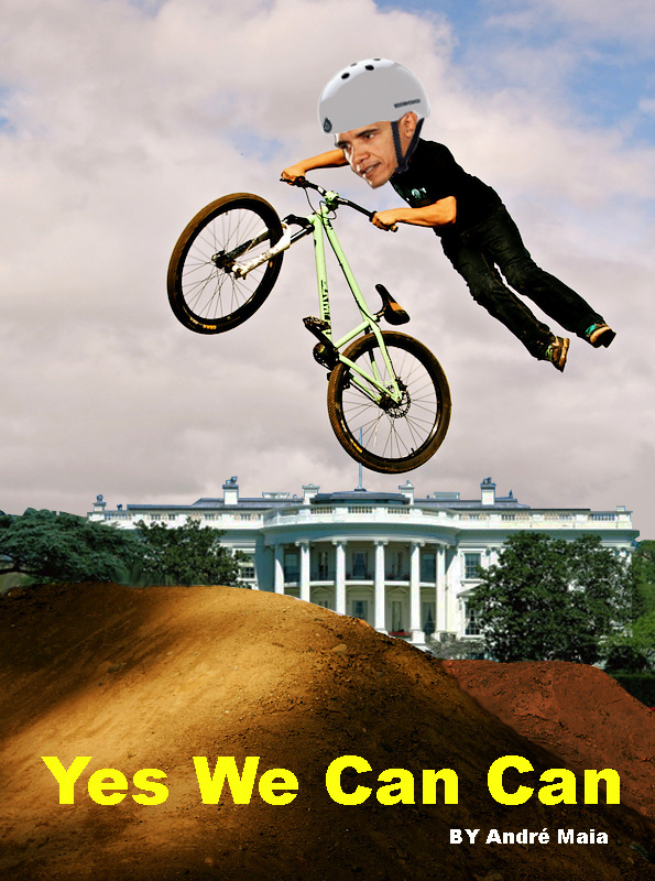 obama ripping it up on his private track