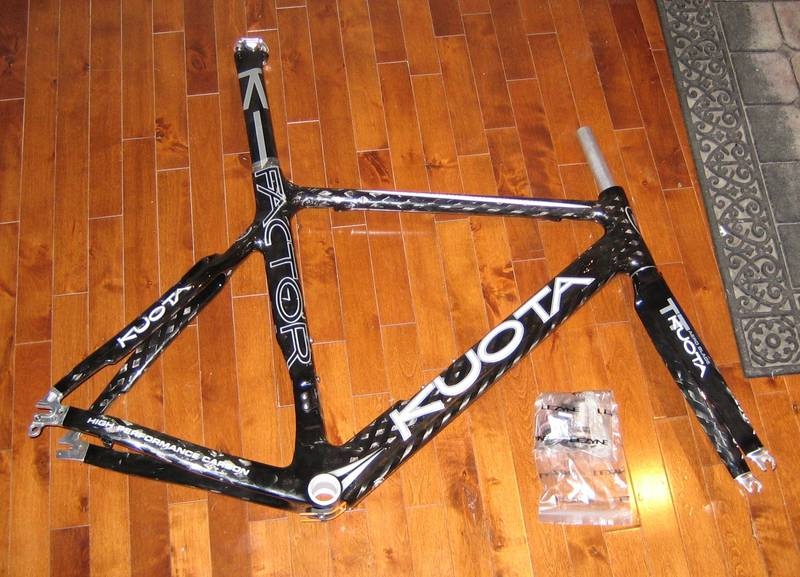 2009 Kuota KFactor SL (XL) Frameset/Cadre NEW Black Cle For Sale
