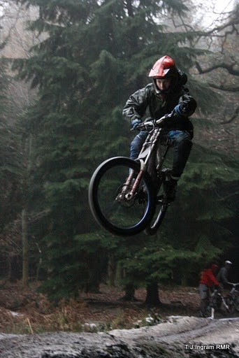Getting a whip on at the Mini dh practise day