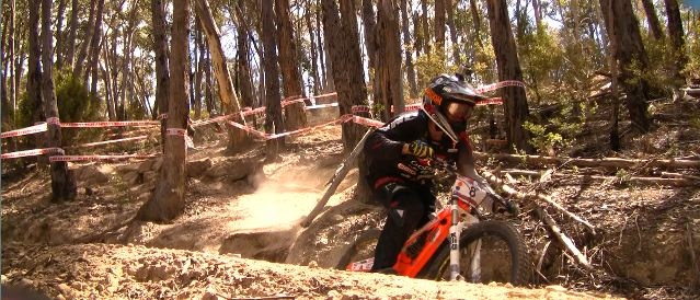 Rick exiting the switchback section. Round 1 of the Australian National Series 10/11.