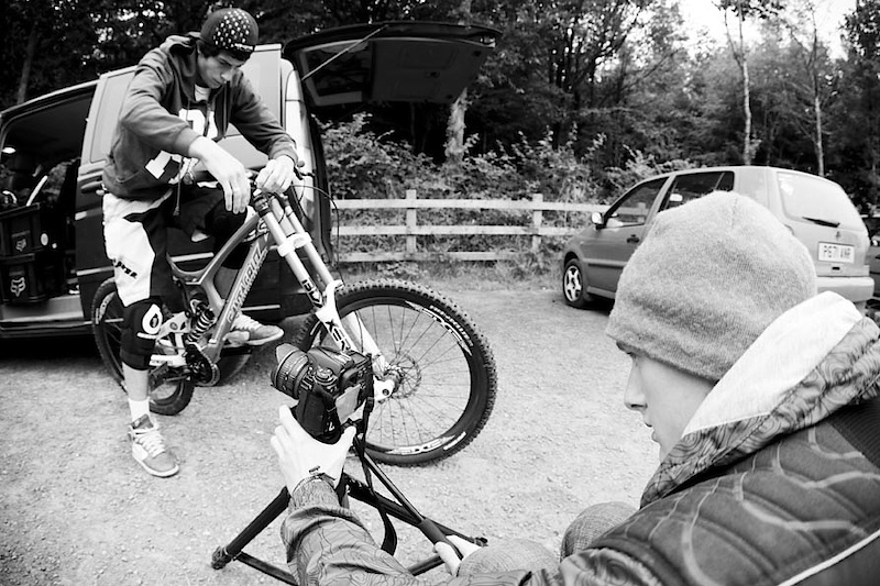 Here he is, doing what he does shooting with Josh Bryceland of the SCS