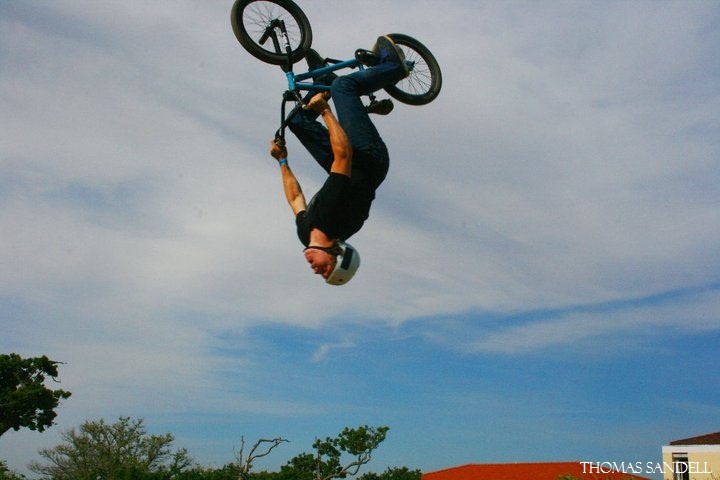 backflip over the trick jump