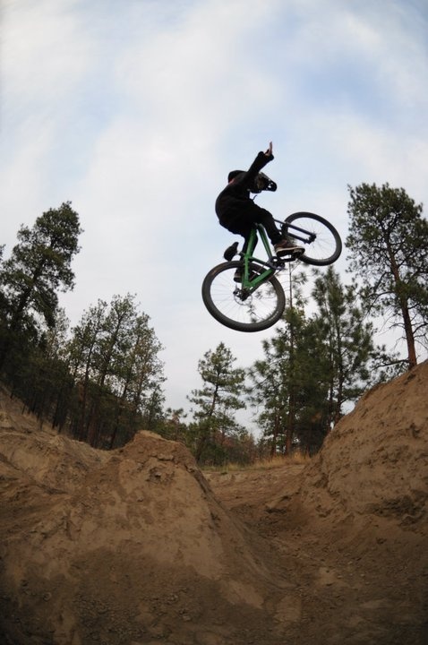 tuck one, i know its not the biggest jump or the best trick, i ride purely to have fun