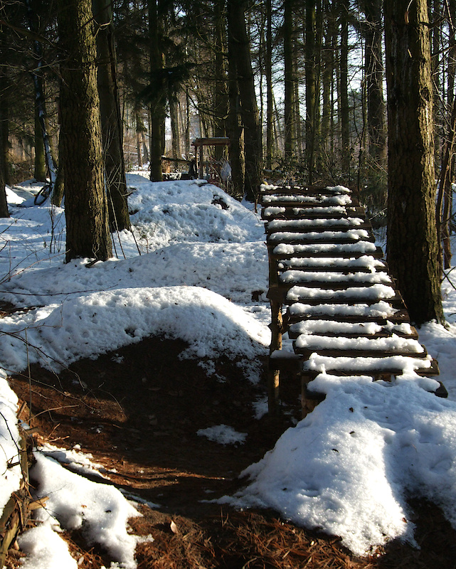 Our trails covered in the snow. More to come whem the summer arrives!!