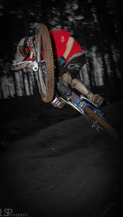 Ste hitting the new hip on Delamere 4X