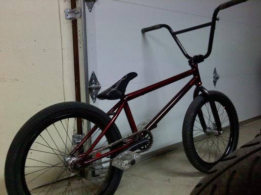 New seat on the randy brown.. Painted stem and cranks. And Odyssey Director forks