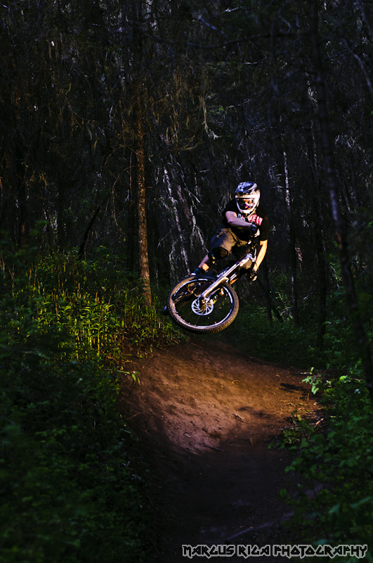 And two hours after the shot in the Aspens, we were hammering corners on some of the smoothest singletrack anywhere.