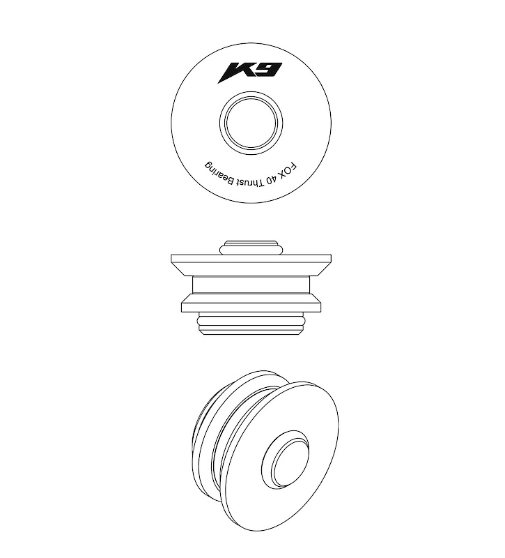Much like you may have seen on some rear shocks, K9's fork bearings allow the spring to turn freely under compression.