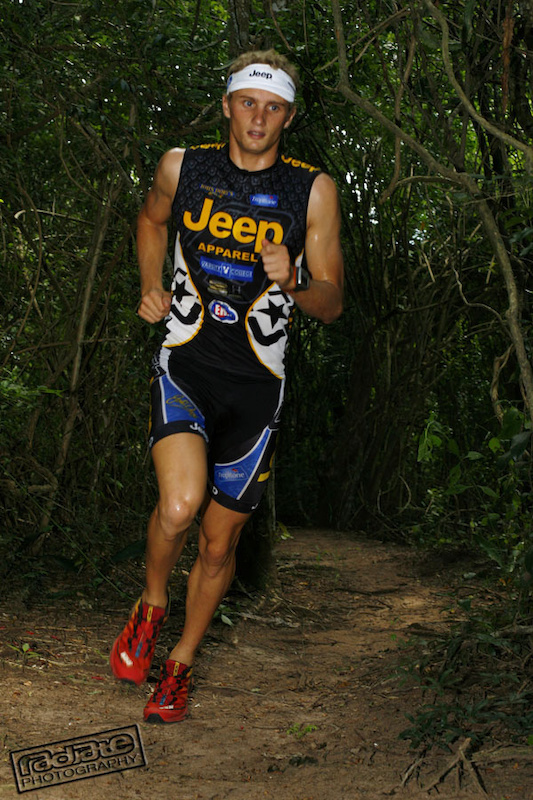 Ryan does multi-sport, which includes swimming, trail running and MTB.