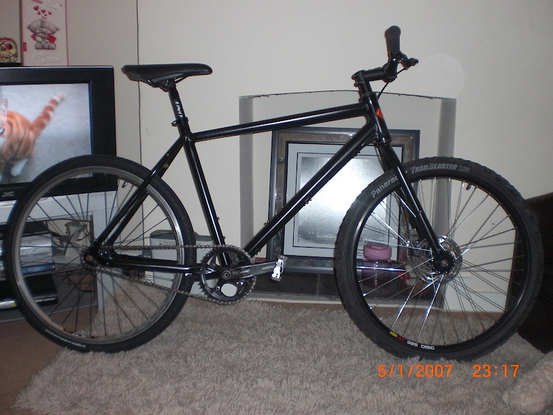 Black custom fixed wheel bike For Sale