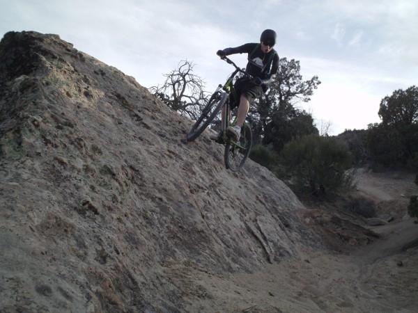 first time hitting the rock wall on a begining Trek 4300 hard tail