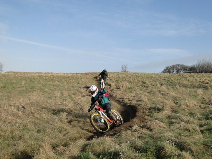 coming out the berm