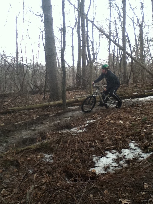 berm session in the mud
