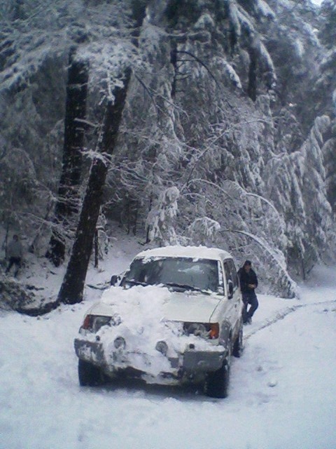 Just takin my car for a snow romp.