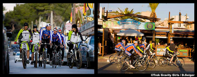 MTB meets road. Mallorca is favorite roadies destination during the winter times in Europe. The Girls cruising near the famous