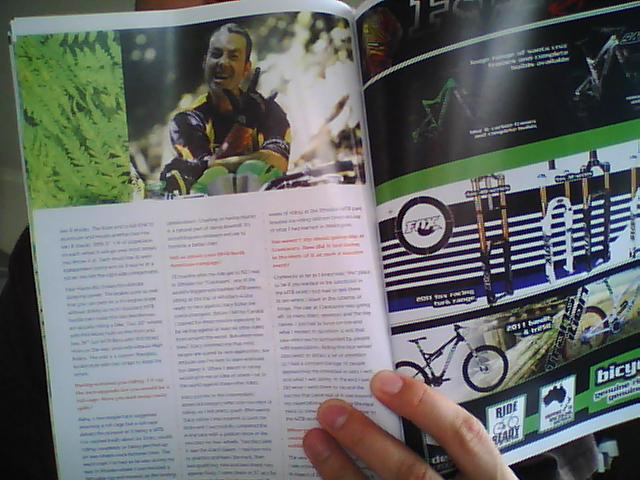 New Zealand Mountain Bike Magazine interview April / May 2011
