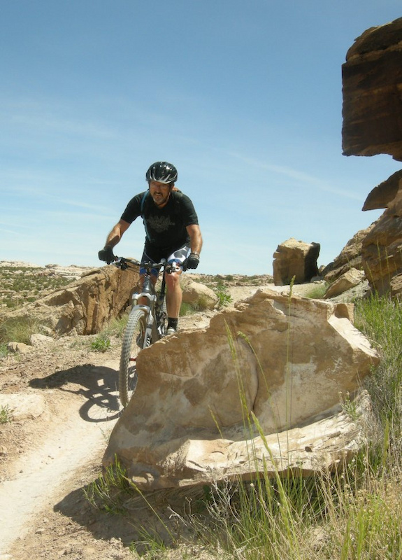 Kevin from Pivot Cycles took the photo. I was riding the first-production Mach 5.7