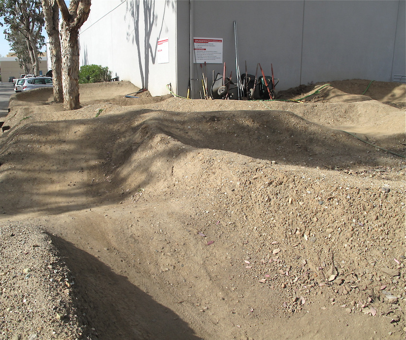 Just behind the building is a <i>massive</i> pump track that is open for all employees to ride. Video by Brett Hornfelt.