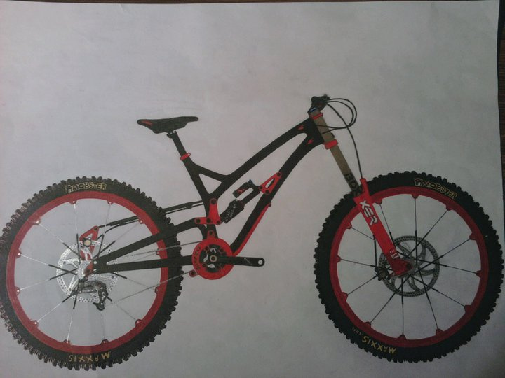 the finished design and yes it is a 26 in wheeled bike
