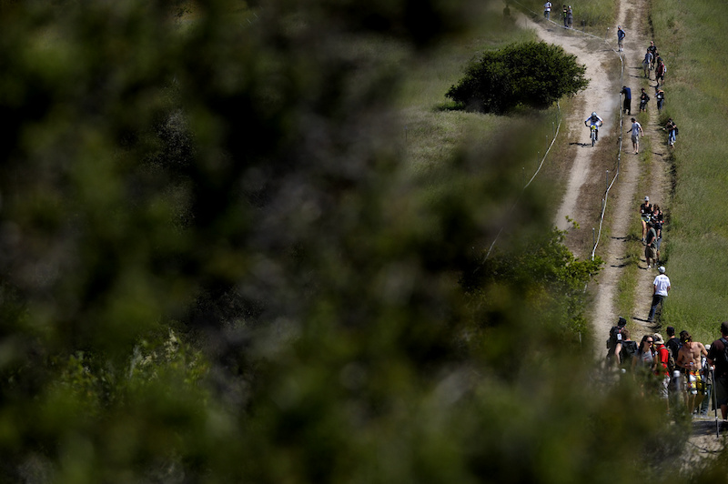 This year's course has been cleaned up and bermed out. Now if there's only a way to shorten the hill climb after this very long straightaway.
