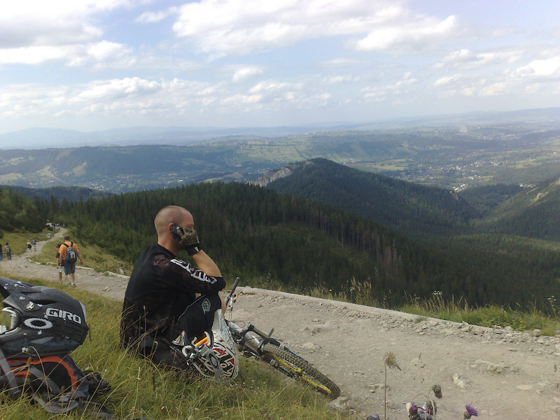 Hike with bikes in Tatry Poland to 5500 feet.