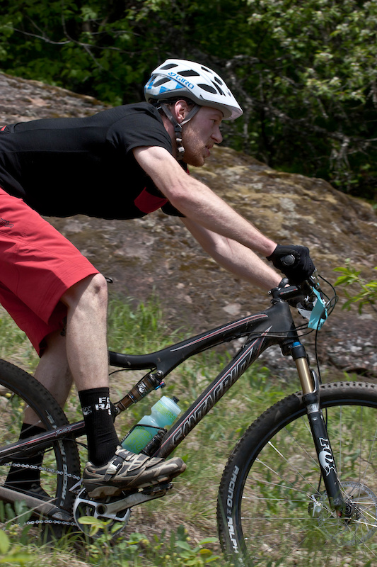 Suspension Werx Arthur Gaillot rips. He rode his Santa Cruz Tallboy to 11th place overall.