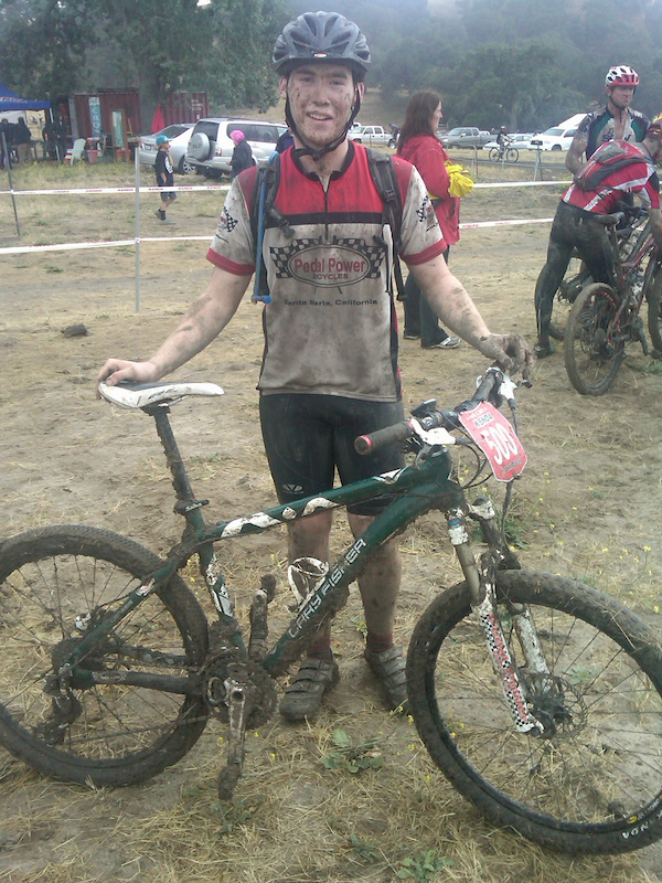 After the race... Super muddy out there