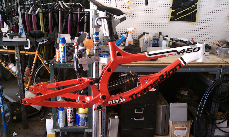 TR450 frame and shock
