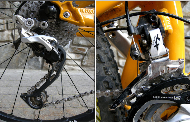 front and rear derailleurs
