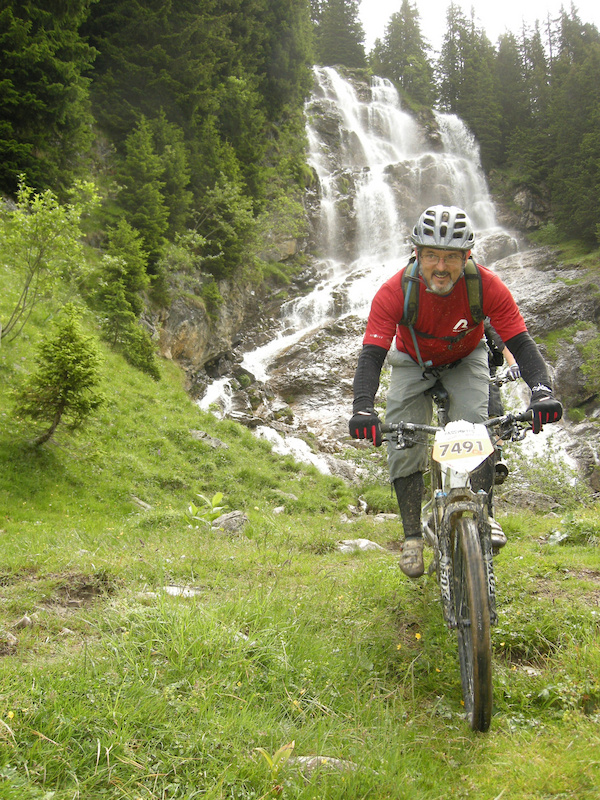 Waterfall on Portes du Soleil route