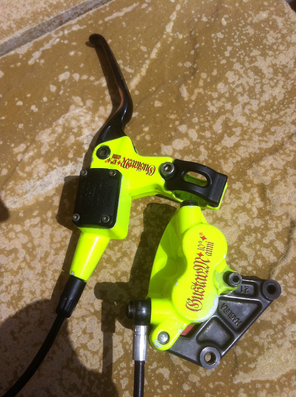 MAGURA Gustav M　前後セット Magura GUSTAV PRO First Edition Disc Brake Set - Grey/ Yellow