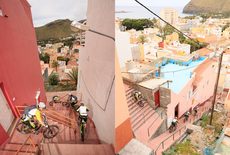 urban trail at La Gomera Trek Gravity Girls D.Geiger