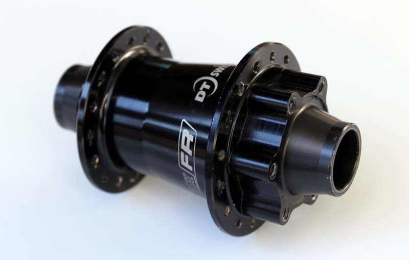 DT Hügi Swissフロントハブ　18h 20mm DT Swiss Hugi FR Front Hub, 32H Black For Sale