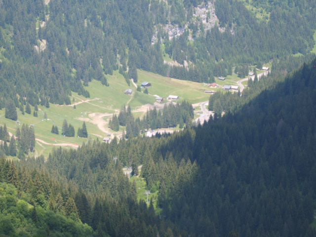 looking down into chatel!