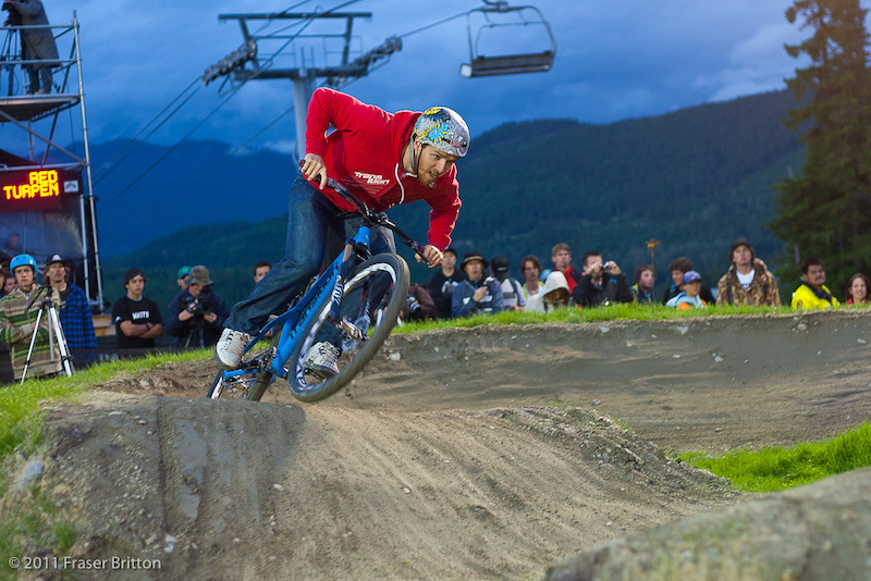 Evan Turpan at the pumptrack challenge.
