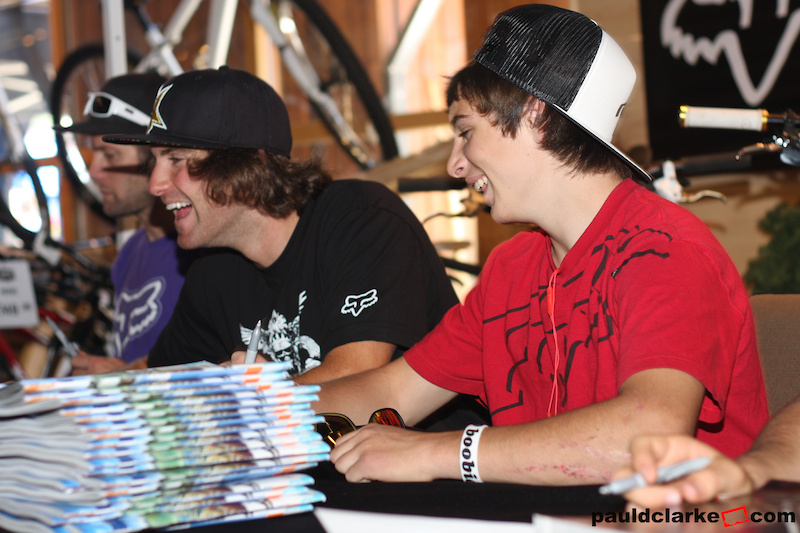 Autograph session saturday morning.