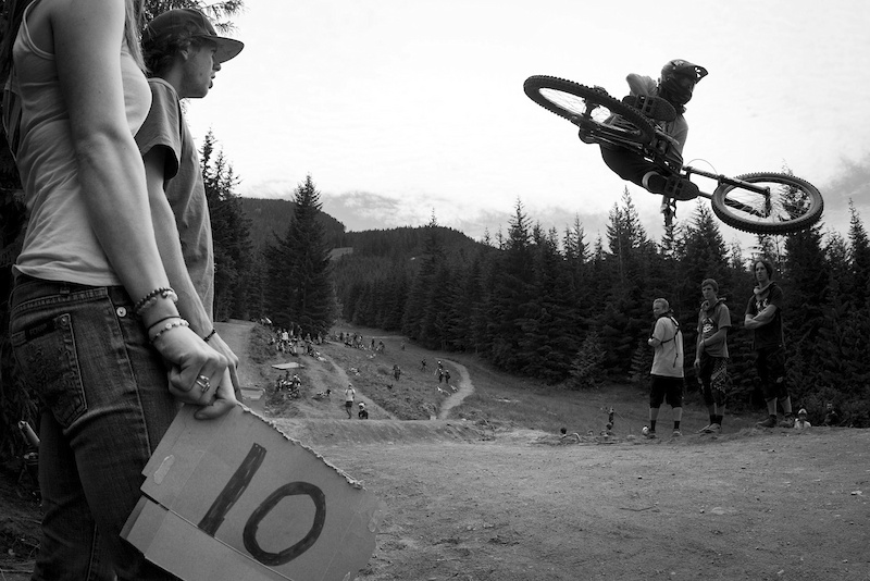 whip contest on crabapple hits whistler bike park during crankworx 2011.