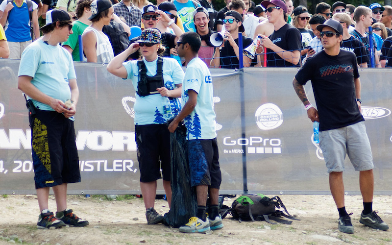 Discussing the finer points of garbage collection and crowd control.