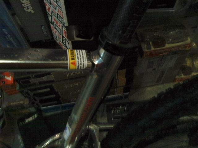 Snapped top tube.