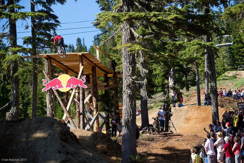 Anthony Messere was the first one to 360 off the drop and consistently hit it smooth on every run.