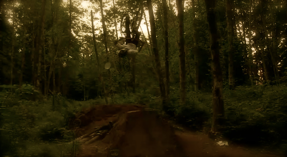 1st back flip landed to pedal on dirt jump ( not a step up) i was stoked