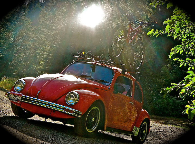 That would be my 1969 Vw and bike! Love em!