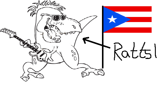 Rod(who likes to party)rick the puerto rican hackosaurus rex.