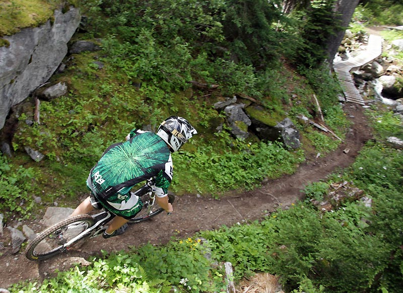 5 000 foot shuttled downhill in Revelstoke. For a Pinkbike article.