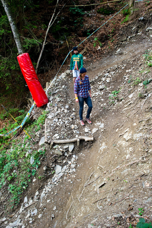 The final plunge before the finishing straight.