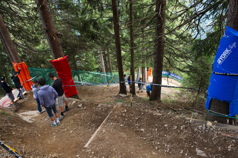 Champ ry is simply insanely steep. It s not particularly technical in the dry--once you wrap your brain round just how ludicrously steep it is--but just add water and this track becomes a giant slip n slide.
