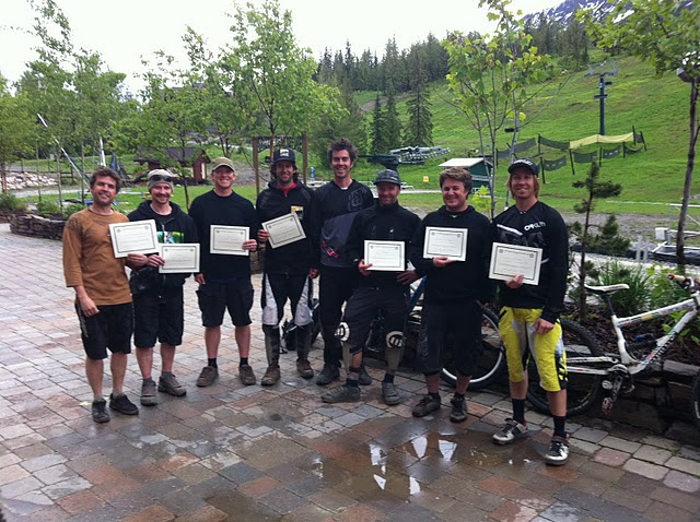 The Level 2 certified crew at Kicking Horse Mountain Resort 2011.